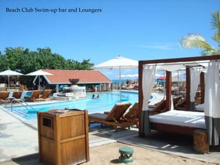 Beach Club Swim-up bar and Loungers
 