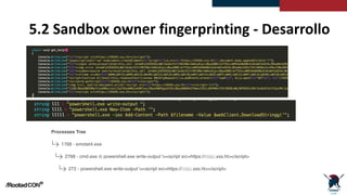 5.2 Sandbox owner fingerprinting - Desarrollo
 