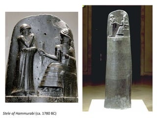 Stele of Hammurabi (ca. 1780 BC)
 