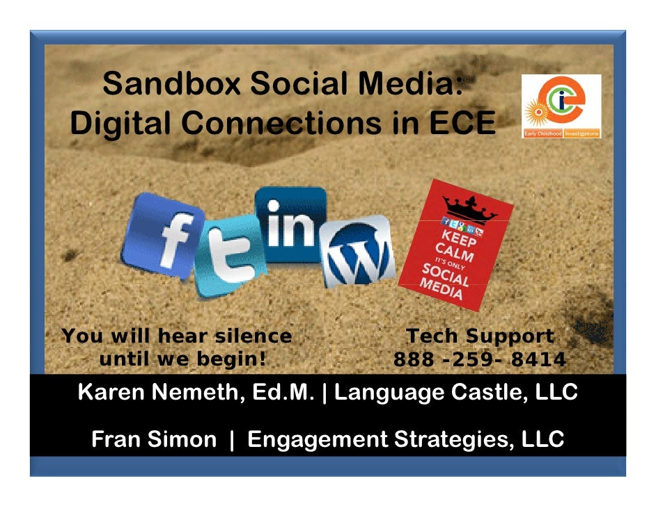 Sandbox social media for early childhood educators by fran simon