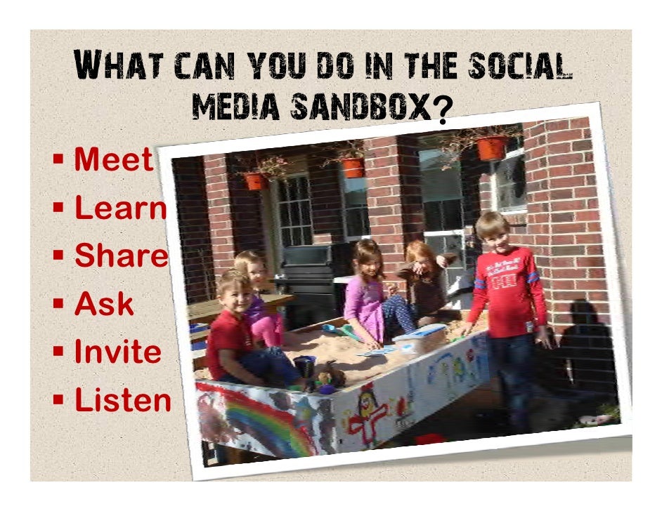 Sandbox social media for early childhood educators by fran simon