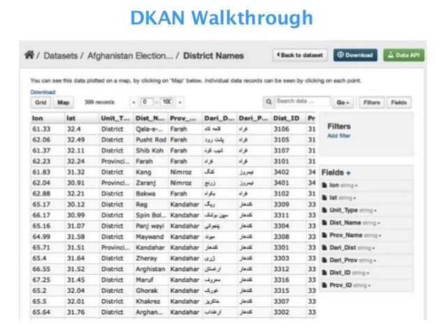 DKAN: The Drupal Open Data Distribution (presented at ...
