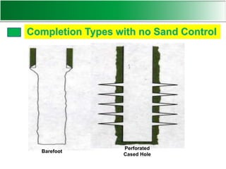 Barefoot
Perforated
Cased Hole
Completion Types with no Sand Control
 