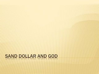 SAND DOLLAR AND GOD
 