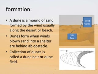 How is sand formed?