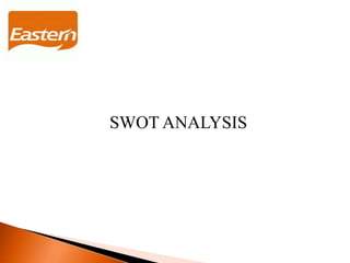 SWOT ANALYSIS
 