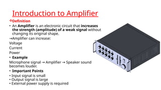 Comprehensive Guide to Electronic Amplifiers: Types, Components, and ...