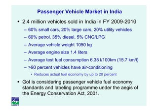 Passenger Vehicle Fuel Economy Standards | PDF