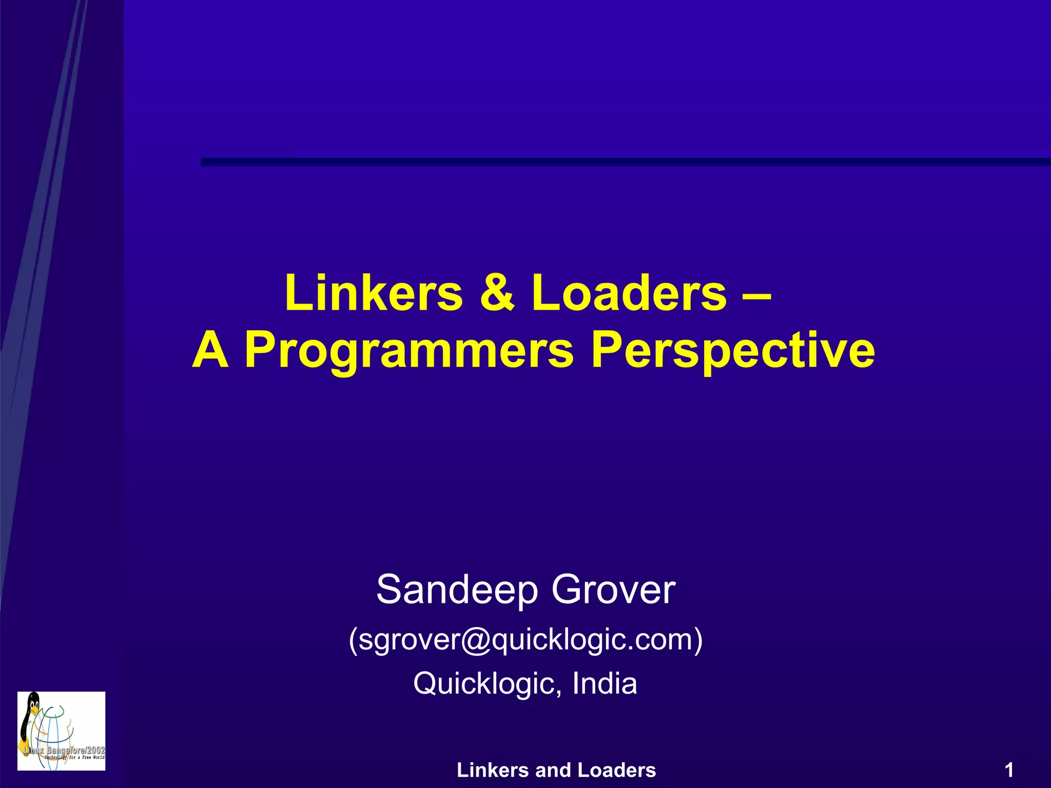 Linkers And Loaders | PPT