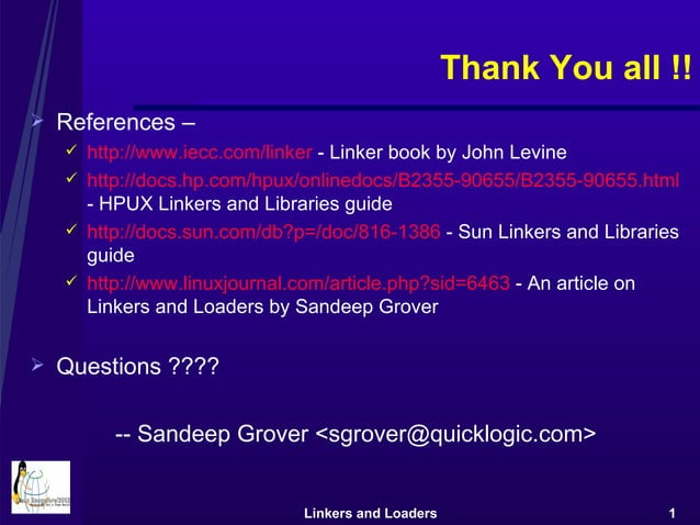 Linkers And Loaders | PPT