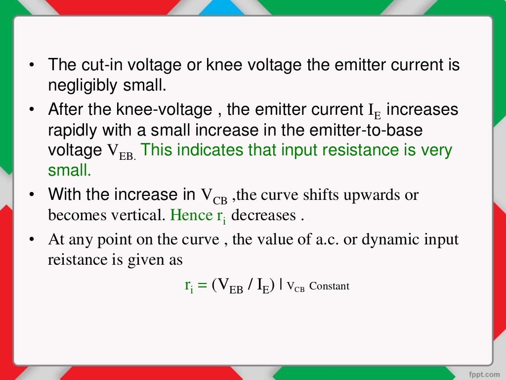 BJT Input and Output Characteristics in CommonBase Configuration