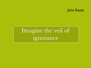 1st principle: 
` 
! 
Everyone should have the 
same rights and liberties. 
 