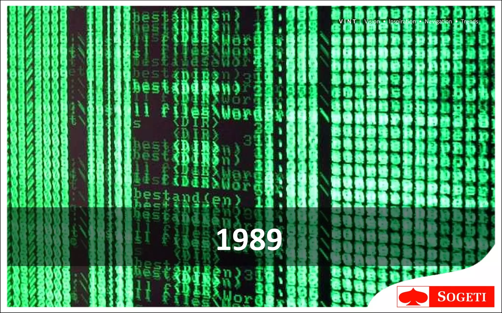 1989 V I N T  |  Vision  •  Inspiration  •  Navigation  •  Trends 