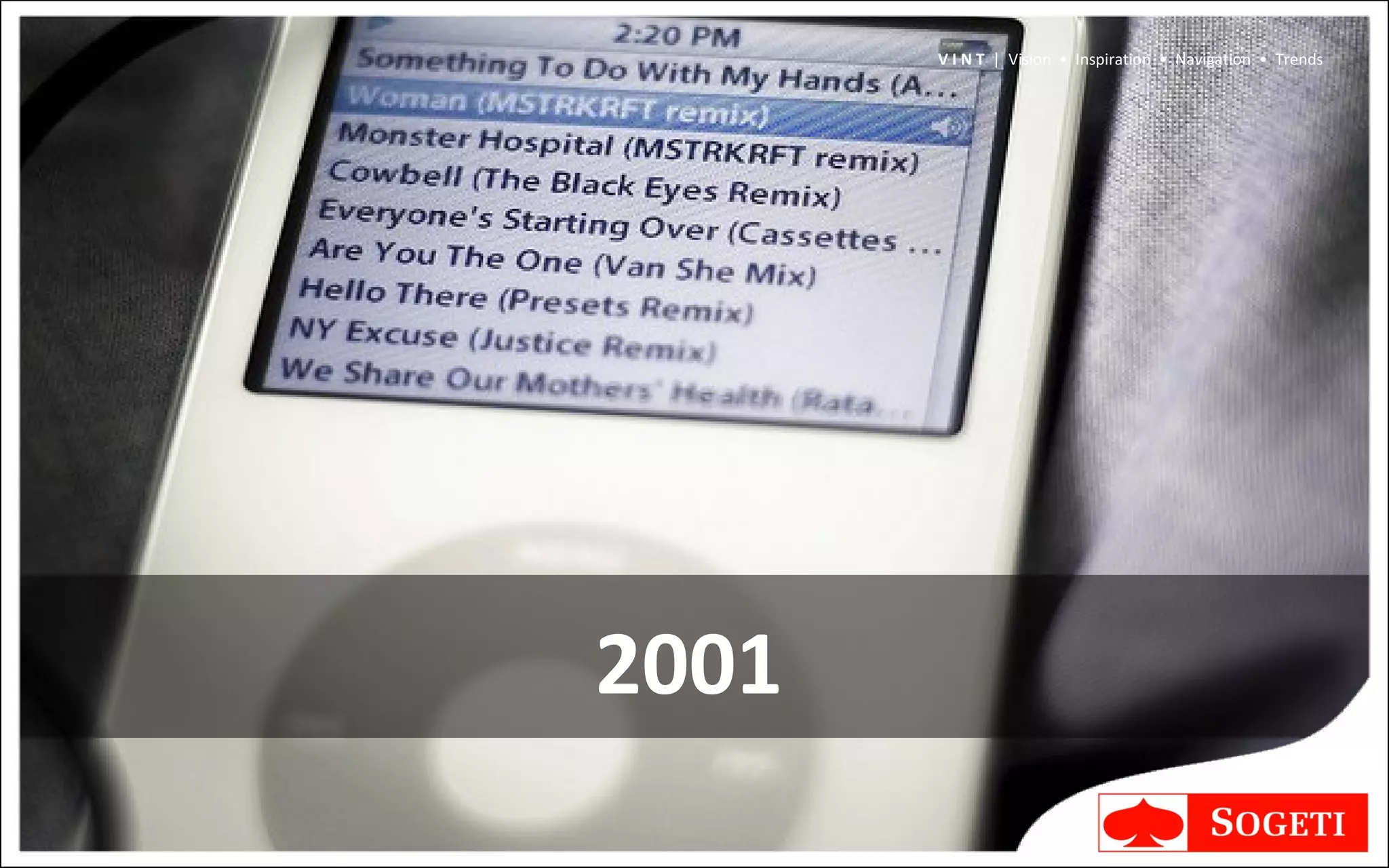 2001 V I N T  |  Vision  •  Inspiration  •  Navigation  •  Trends 