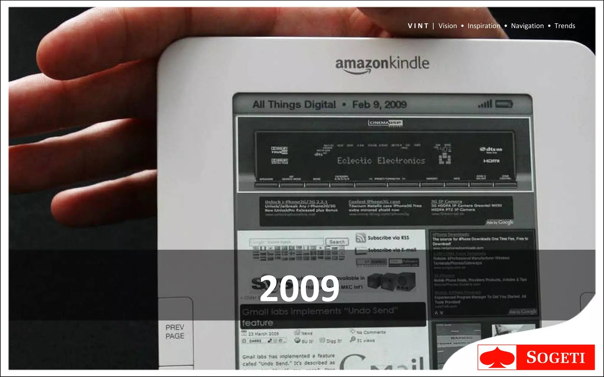 2009 V I N T  |  Vision  •  Inspiration  •  Navigation  •  Trends 