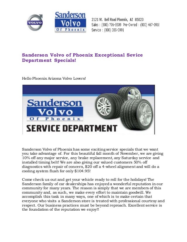 Sanderson volvo phoenix arizona