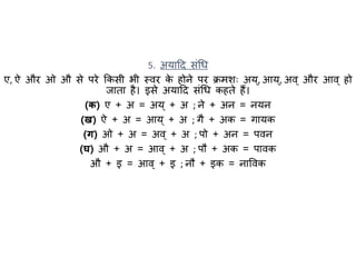 Sandhi in Hindi | PPTX