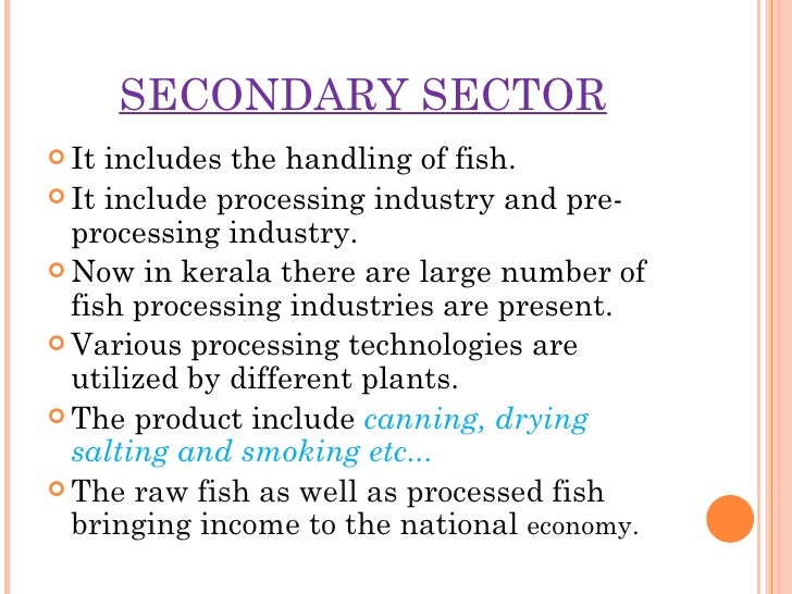 CLASSIFICATION OF FISHING INDUSTRY