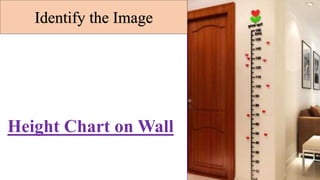 Identify the Image
Height Chart on Wall
 