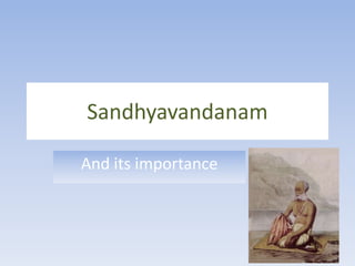 Sandhyavandanam And its importance 