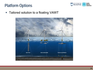 Todd Griffith - Challenges and Opportunities for Large Scale Floating Offshore Vertical Axis Wind Turbines