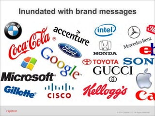 Inundated with brand messages 
© 2014 Capstrat, LLC. All Rights Reserved. 
 