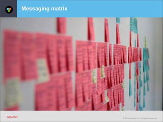 © 2014 Capstrat LLC. All Rights Reserved. 
Messaging matrix 
 