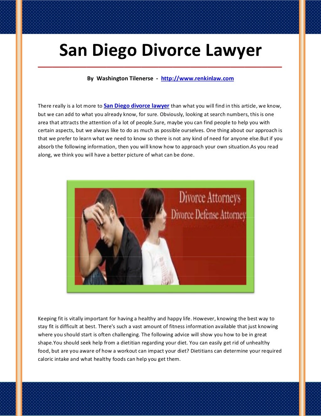 San diego divorce lawyer