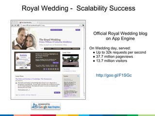 Royal Wedding - Scalability Success


                      Official Royal Wedding blog
                             on Ap...