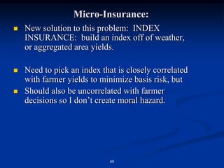 40Description of the treatments:  “Default”Same promotion & brochure as the ‘Free’ treatment.  In addition, borrowers are told that lender has new policy under which savings accounts will be automatically created for new borrowers & 10% added on to loan payments to be deposited into these accounts, unless borrower opts out.Commitment amounts in percentages, therefore rounding effects come from rounded loan sizes, not rounded savings.Reinforced that these savings are NOT collateralized; savers have full access to accounts.If account is created, borrowers are prompted by tellers at each loan payment to make committed savings amount, but no penalty for not doing so.Delinquent borrowers not prompted to save.