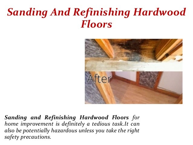 Sanding And Refinishing Hardwood Floors