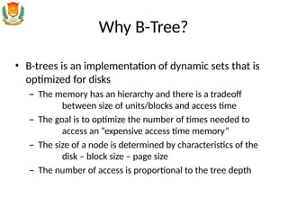 Comprehensive Study on B-Tree Data Structure and Algorithms | PPTX
