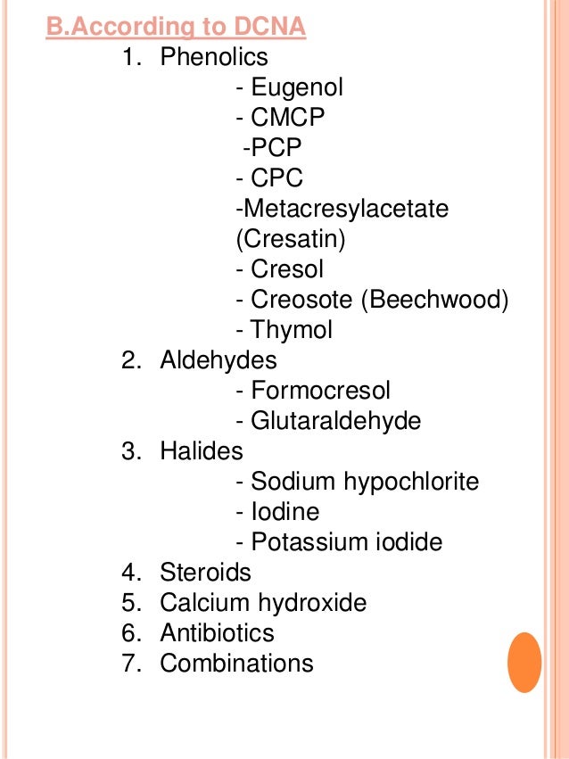 INTRACANAL MEDICAMENTS IN ENDODONTICS