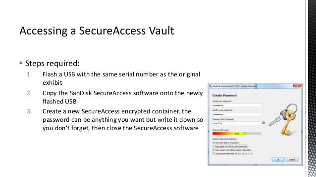 run sandisk secure access