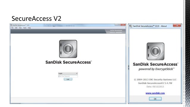 where sandisk secure access exe