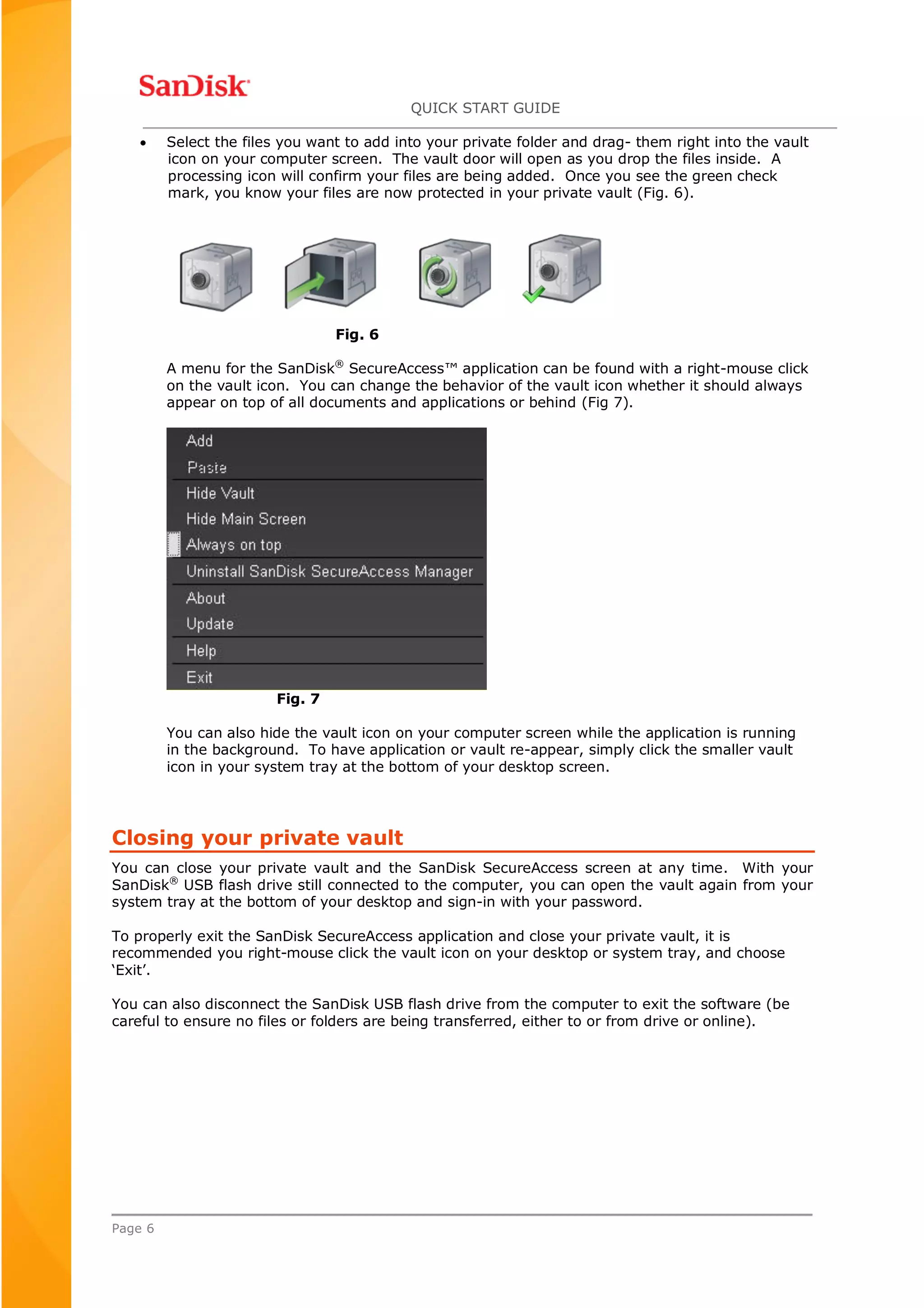 San disksecureaccess quickstartguide_win | PDF