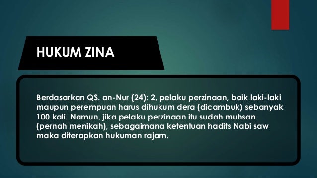 MENGHINDARI PERILAKU ZINA