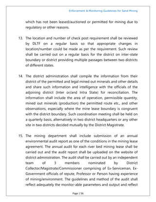 Mining Administration.pdf Sand mining management guidelines2020 | PDF