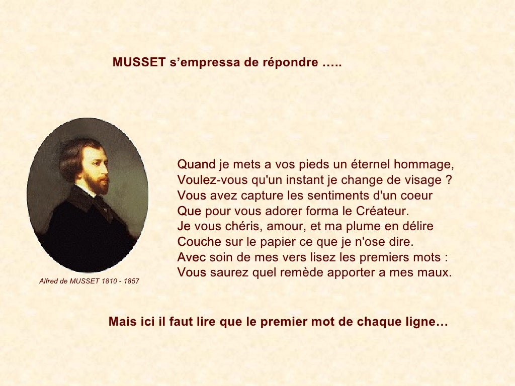 lettre de sand à musset