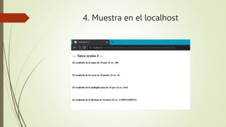 4. Muestra en el localhost
 