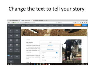 Change the text to tell your story
 