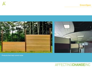 GreenSpec




Products that help control noise
 