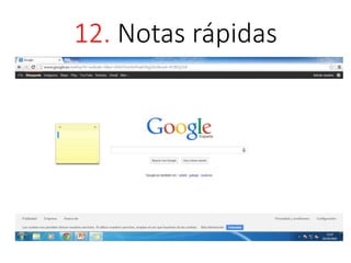 12. Notas rápidas 
 