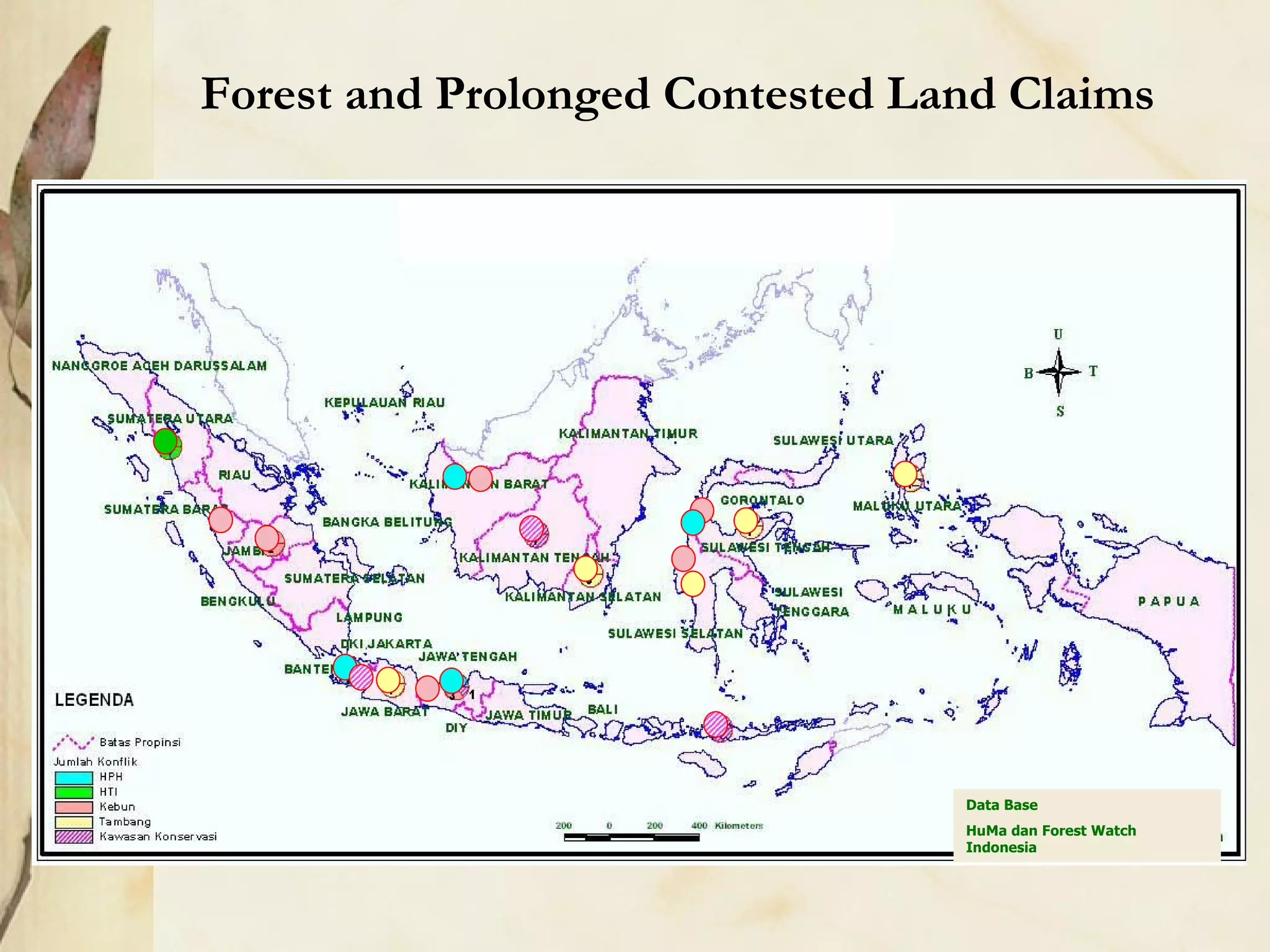 Data Base  HuMa dan Forest Watch Indonesia Forest and Prolonged Contested Land Claims 