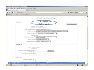 Yen actualiza tus
   datos aqui
 