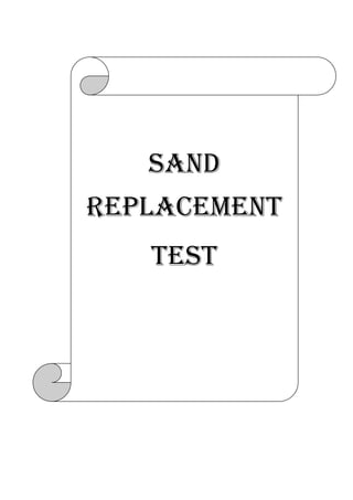 Sand
replacement
test

 