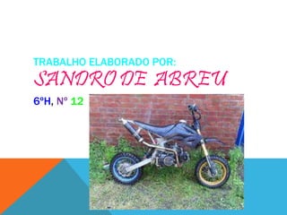 TRABALHO ELABORADO POR:
SANDRO DE ABREU
6ºH, Nº 12