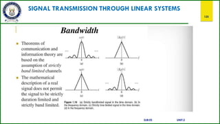 SIGNAL TRANSMISSION THROUGH LINEAR SYSTEMS
125
SUB:ES UNIT:2
 