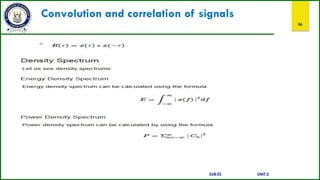 Convolution and correlation of signals
56
SUB:ES UNIT:2
 