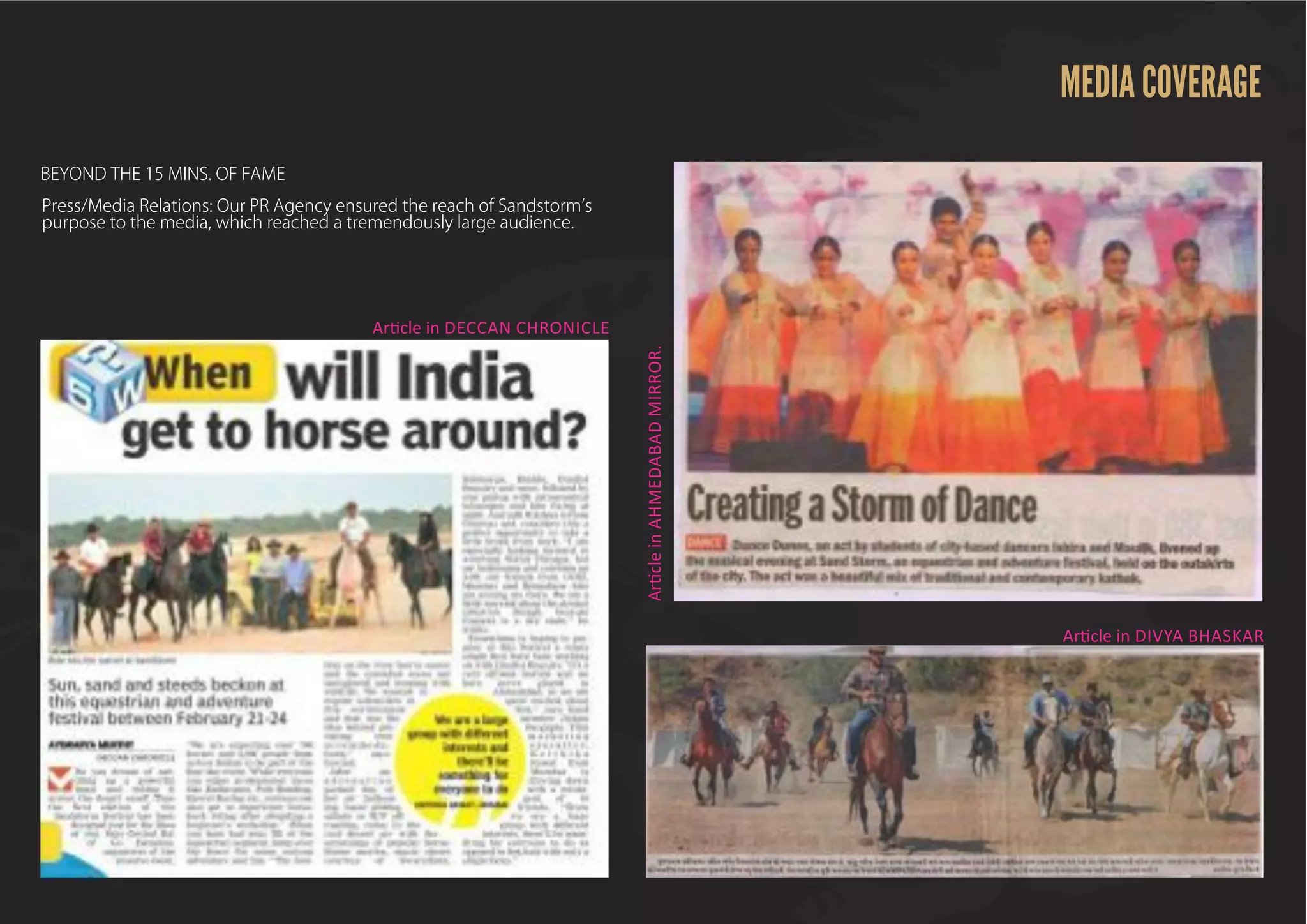 SANDSTORM POST EVENT REPORT